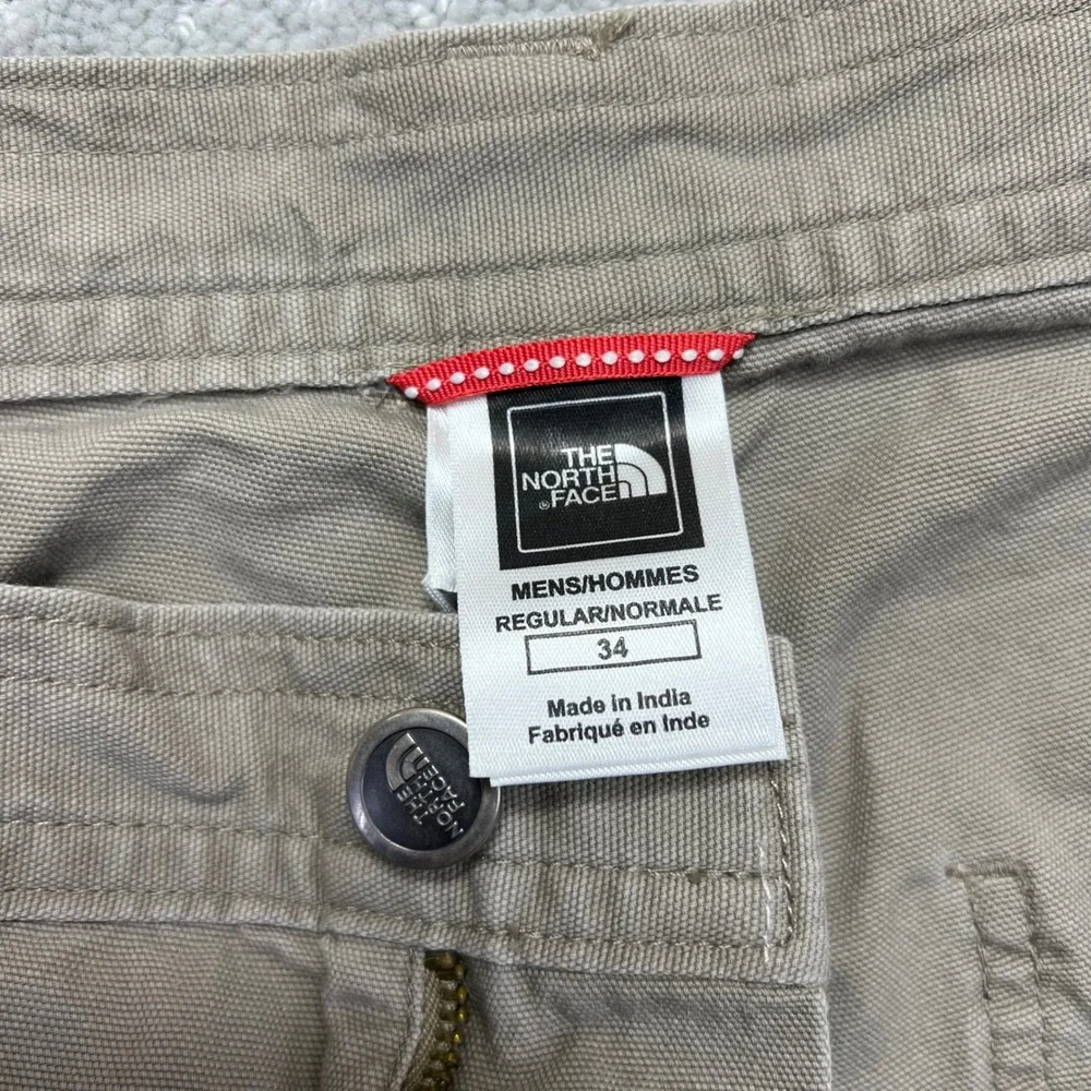 The North Face Cargo Pants Mens 34x31 Khaki Cotton Utility Hiking Outoor Y2k